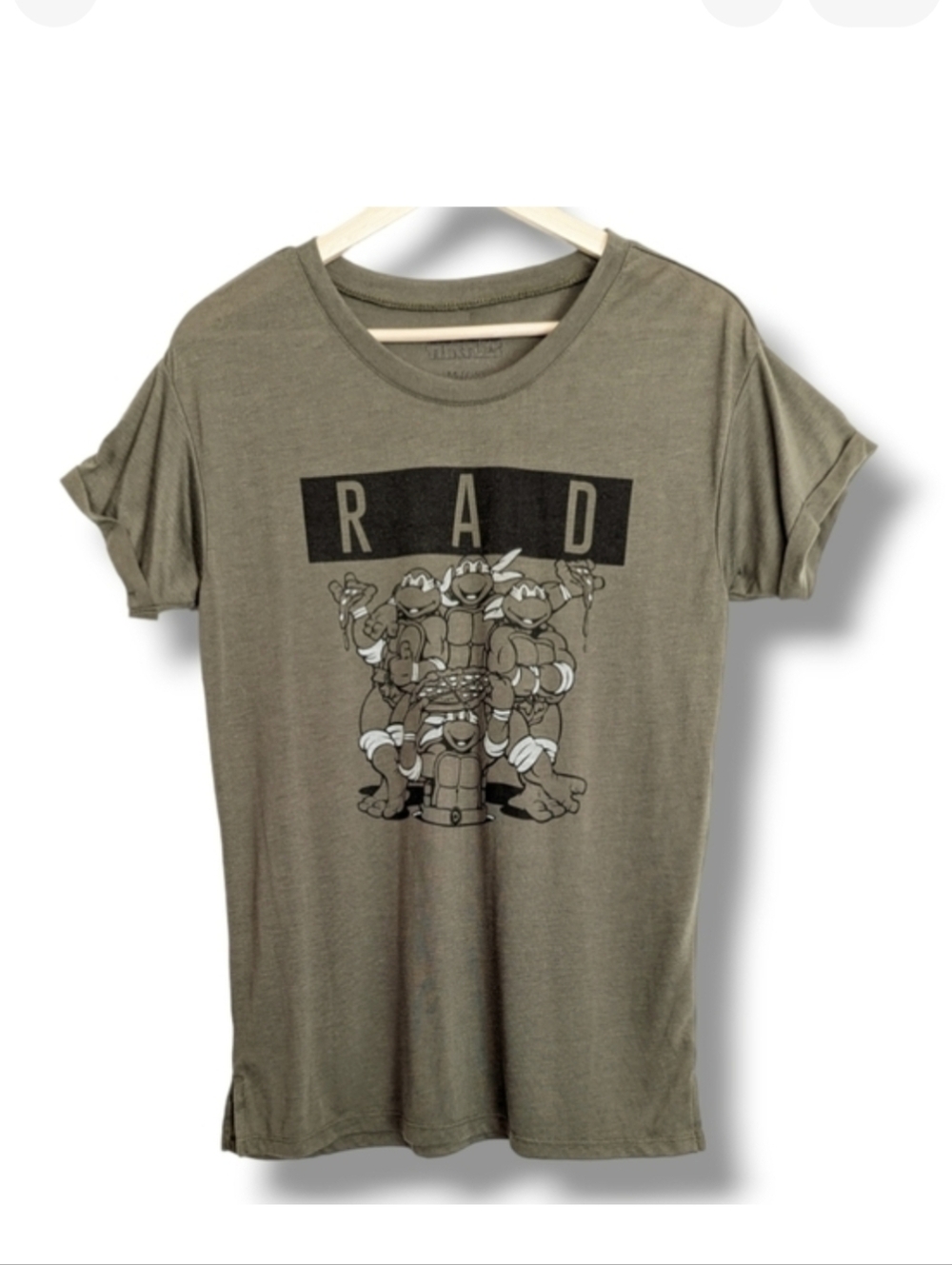 Teenage‎ Mutant Ninja Turtles Tee Medium Olive Green Graphic t-shirt